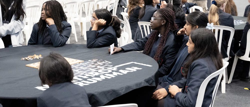 Glos Tech Week Students At Table