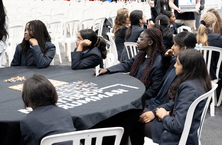Glos Tech Week Students At Table