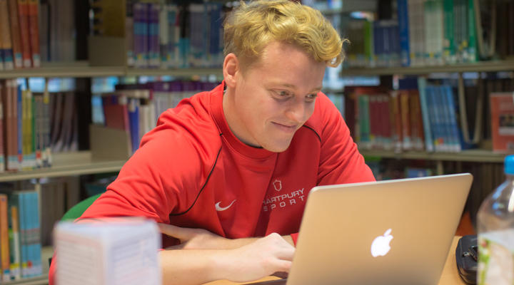 Student Studying With Laptop