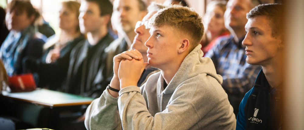 Open Day Guests Listening To Lecture
