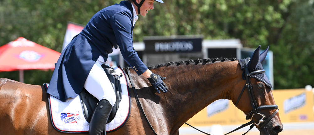 Zara Tindall Patting Horse
