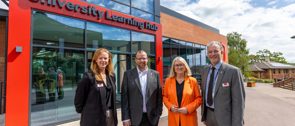 Four Guests At Learning Hub Opening