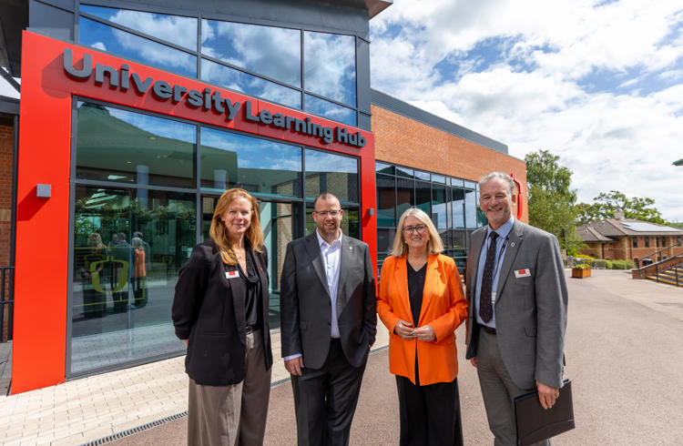 Four Guests At Learning Hub Opening